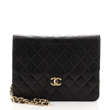 Chanel Vintage Clutch with Chain Quilted Leather Small