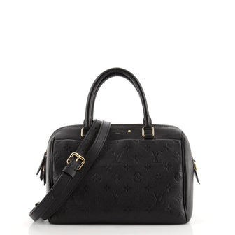 Louis Vuitton Speedy Bandouliere NM Handbag Monogram Empreinte Leather 25