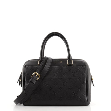 Louis Vuitton Speedy Bandouliere NM Handbag Monogram Empreinte Leather 25