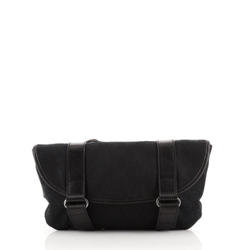 Gucci Vintage Flap Waist Bag GG Canvas Medium