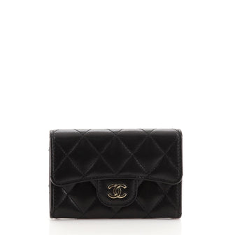 Chanel Classic Flap Card Case Quilted Lambskin