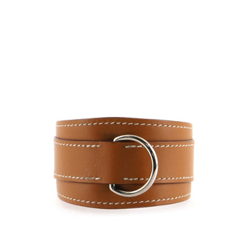 Hermes Snap Cuff Bracelet Leather Medium