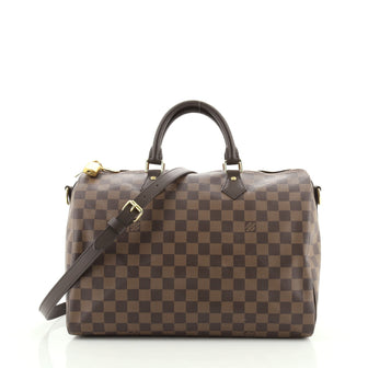 Louis Vuitton Speedy Bandouliere Bag Damier 35