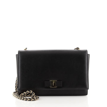 Salvatore Ferragamo Ginny Crossbody Bag Saffiano Leather Medium