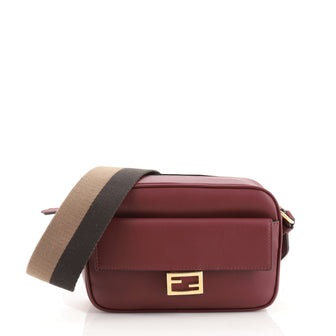 Fendi Baguette Camera Crossbody Bag Leather