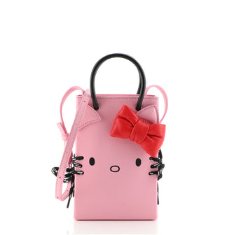 Balenciaga Hello Kitty Shopping Tote Printed Leather Mini