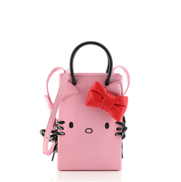 Balenciaga Hello Kitty Shopping Tote Printed Leather Mini