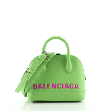 Balenciaga Logo Ville Bag Leather XXS