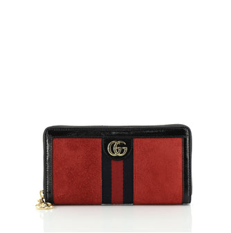 Gucci Ophidia Zip Around Wallet Suede