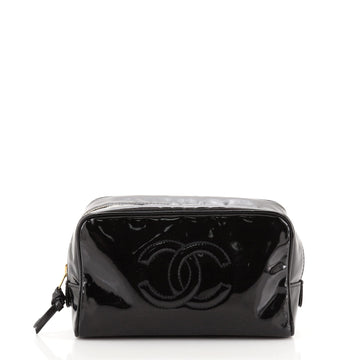Chanel Vintage Timeless Toiletry Pouch Patent