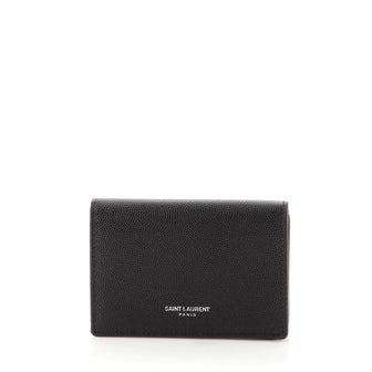 Saint Laurent Paris Bifold Card Case Leather