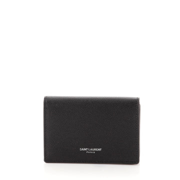 Saint Laurent Paris Bifold Card Case Leather