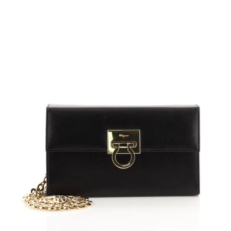 Salvatore Ferragamo Gancini Box Crossbody Bag Leather Small