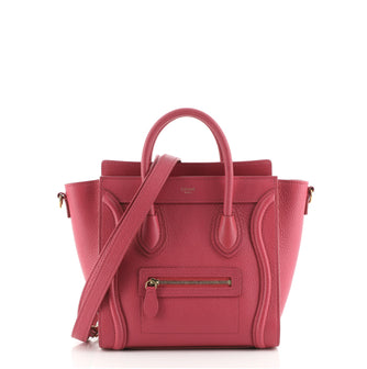 Celine Luggage Bag Grainy Leather Nano