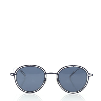 Christian Dior Homme Round Sunglasses Metal