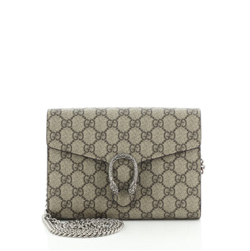 Gucci Dionysus Chain Wallet GG Coated Canvas Small