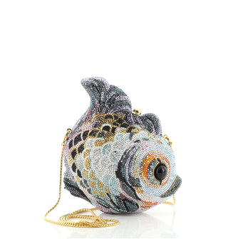 Judith Leiber Fish Minaudiere Crystal Small