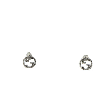 Gucci Interlocking G Stud Earring Earrings Sterling Silver