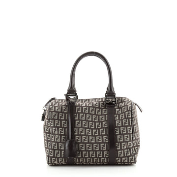 Fendi Boston Bag Zucchino Canvas Small