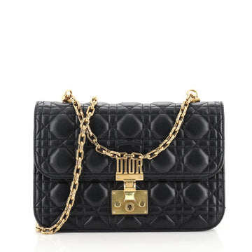 Christian Dior Dioraddict Flap Bag Cannage Quilt Lambskin Medium