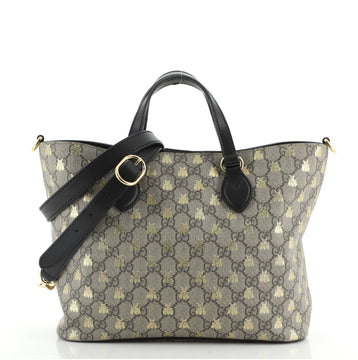 Gucci Convertible Soft Tote Printed GG Coated Canvas Small
