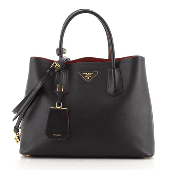 Prada Cuir Double Tote Saffiano Leather Medium