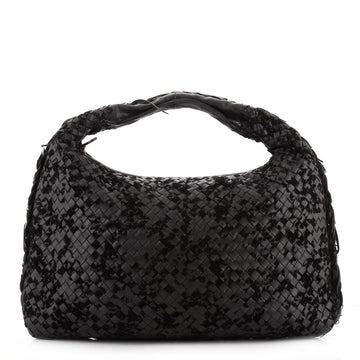 Bottega Veneta Veneta Hobo Velvet Intrecciato Nappa Medium