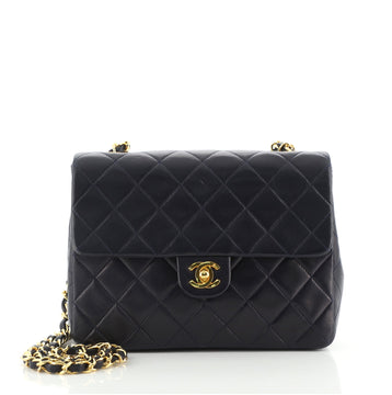 Chanel Vintage Square Classic Flap Bag Quilted Lambskin Small