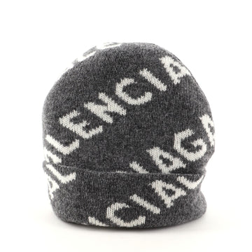 Balenciaga Logo Beanie Wool