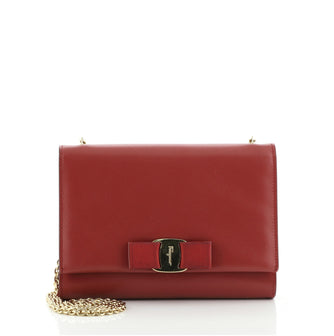 Salvatore Ferragamo Ginny Crossbody Bag Saffiano Leather Small