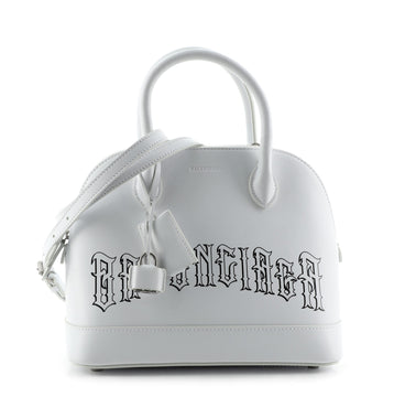 Balenciaga Logo Ville Bag Printed Leather Small