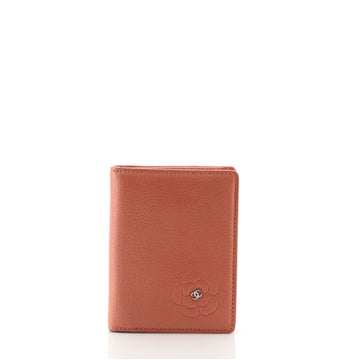 Chanel Camellia Bifold Card Case Leather