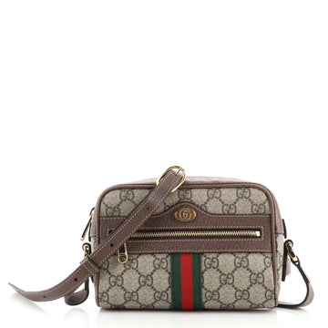Gucci Ophidia Shoulder Bag GG Coated Canvas Mini