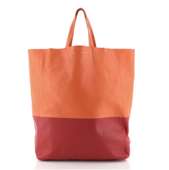 Celine Vertical Bi-Cabas Tote Leather Large