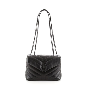 Saint Laurent LouLou Shoulder Bag Matelasse Chevron Leather Small