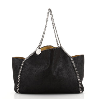 Falabella Reversible Tote Shaggy Deer Large