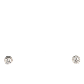 Tiffany & Co. Solitaire Earrings Platinum and Diamonds 0.36CT