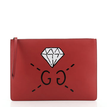 Gucci Wristlet Clutch GucciGhost Leather