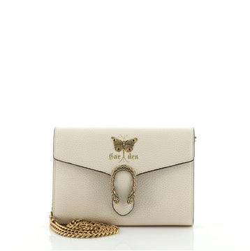 Gucci Garden Dionysus Chain Wallet Embellished Leather