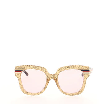Gucci Square Sunglasses Glitter Acetate