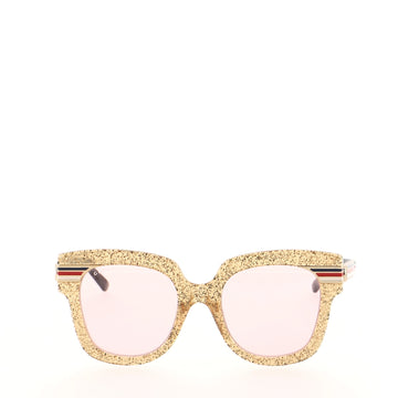 Gucci Square Sunglasses Glitter Acetate