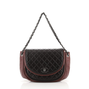 Chanel Twist Crescent Flap Bag Quilted Lambskin