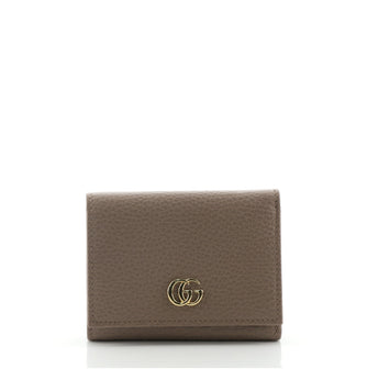 Gucci GG Marmont Trifold Wallet Leather Compact