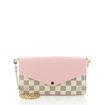 Louis Vuitton Felicie Pochette Damier and Leather