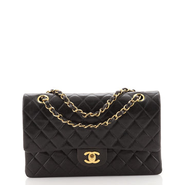 Chanel Vintage Classic Double Flap Bag Quilted Lambskin Medium