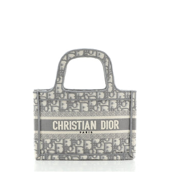 Christian Dior Book Tote Oblique Canvas Mini