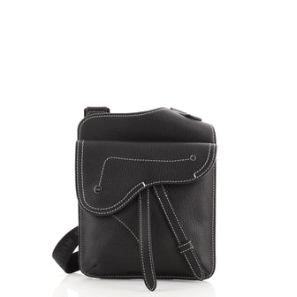 Christian Dior Saddle Messenger Bag Leather