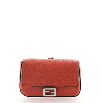 Fendi Baguette Bag Charm Leather Micro