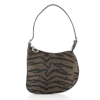 Fendi Oyster Bag Printed Canvas