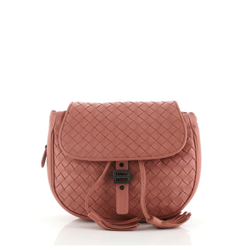 Bottega Veneta Tassel Flap Waist Bag Intrecciato Nappa